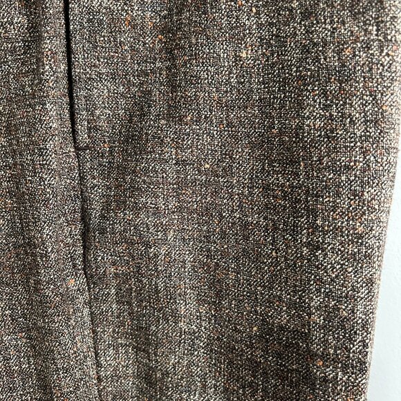 Brooks Brother 1818 Regent Italian Tweed Trousers Grey Wool Silk Cot Bld, 38x31 - Picture 7 of 10